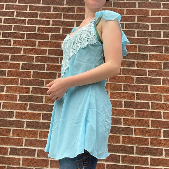 Vintage pastel blue heart slip - Picture 4 of 14